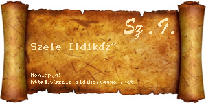 Szele Ildikó névjegykártya
