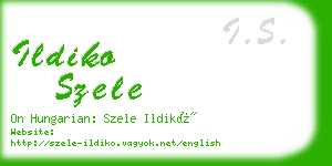 ildiko szele business card